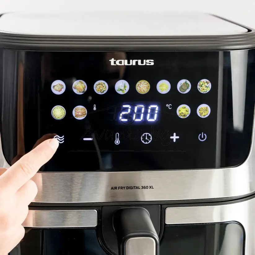 973998000-Air-Fry-Digital-36-XL_11 Taurus Air Fry Digital 360 XL – Фритюрник с горещ въздух 8L / 2100W-два реотана
